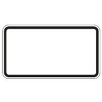 Zusatzschild blanko, 231x420 mm Grund weiß - Rand schwarz, RAL-Gütezeichen Folie RA2 Zusatzschild blanko, 231x420 mm Grund weiß - Rand schwarz, RAL-Gütezeichen Folie RA2 von sonstige