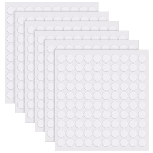 soodyoow 600 Stück Klebepads Doppelseitig, Rund Klebepunkte Transparent, 10mm Klebepads Ablösbar für DIY Handwerk Hochzeit Geburtstag Party Ballons Deko von soodyoow