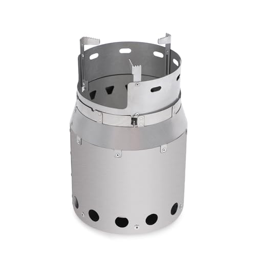 Soomloom Titan Campingkocher S Sekundäre Verbrennung Feuerstelle SOLO Ultraleicht Faltbarer Brennholzofen Rund Tragbare Heizung Zelt Kochen BBQ Offenes Feuer Camping Outdoor Wärmer Mehrzweck, Metall Soomloom Titan Campingkocher S Sekundäre Verbrennung Feuerstelle SOLO Ultraleicht Faltbarer Brennholzofen Rund Tragbare Heizung Zelt Kochen BBQ Offenes Feuer Camping Outdoor Wärmer Mehrzweck, Metall von soomloom