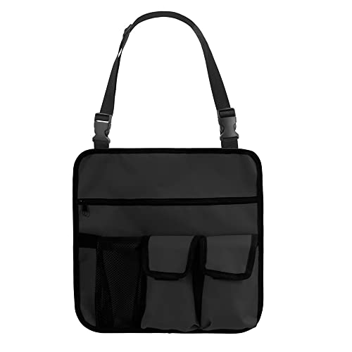 soonbuy Stuhl-Armlehnen-Organizer, Oxford-Sofa-Armlehnen-Organizer, wasserdichte Strandstuhl-Hängeaufbewahrung, Snack-Tasche mit 4 Taschen, Schulter-Seitentasche, Armlehne, Getränkehalter schwarz von soonbuy