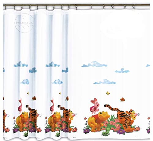 WINNIE THE POOH Voile Net Curtain 150 cm width x 145 cm drop von sophia the first