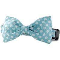 Blue Bow Tie Dog Collar-Light Polka Dot Bowtie Collar-Ice White Bow Tie Hund Kragen von sophisticatedpup