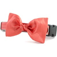 Coral Bow Tie Dog Collar-Dog Collar-Wedding Attire For Dogs-Hund-Hochzeit-Lachs-Satin Hundebogen-Krawatte-Formale Hund Bogen Krawatte von sophisticatedpup