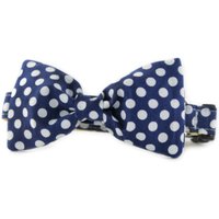 Navy Dot Bow Tie Dog Collar-Blue Bowtie Collar-Dunkelblaue Weiße Bogen-Krawatte Hundekragen-Gesäßter Pup von sophisticatedpup