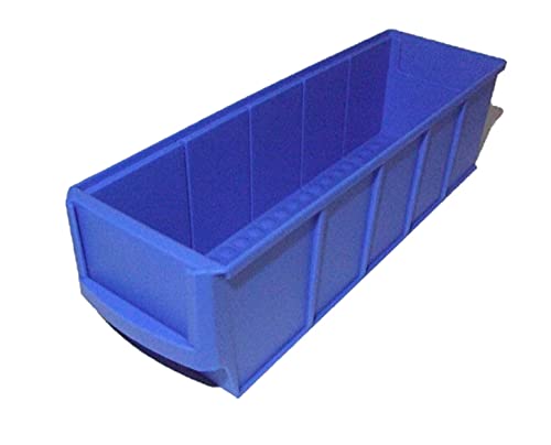 10 Industrieboxen 300x91x81mm blau Stapelboxen Lagerbehälter Schütte Regalkästen Lagerbox stapelbar Made in Germany von sopo a-z