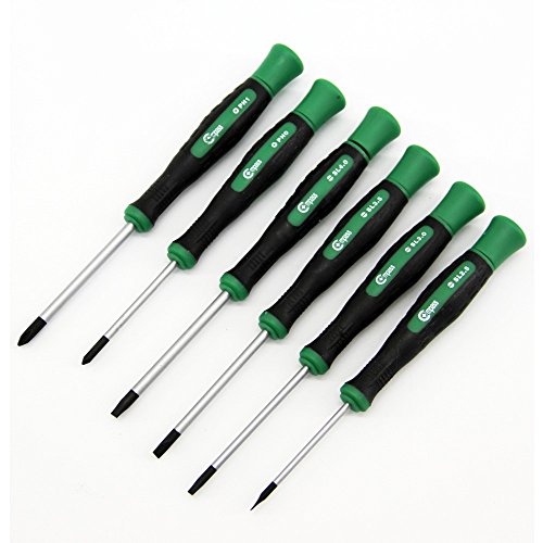 Mini Schraubendreher Set 6tlg. Schraubenzieher PH Schlitz 2K Griff Mpass 00278 von sopomarkt24