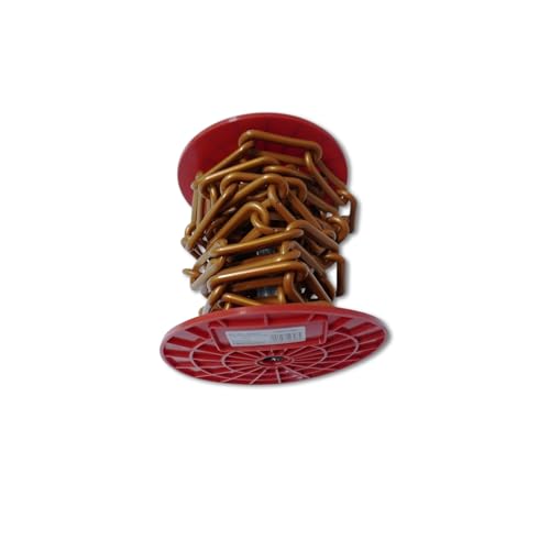 Sopomarkt24 Regenablaufkette aus Kunststoff, 6 Meter, 10mm, Kupferfarben, für Dachrinnen und Absperrung von sopomarkt24