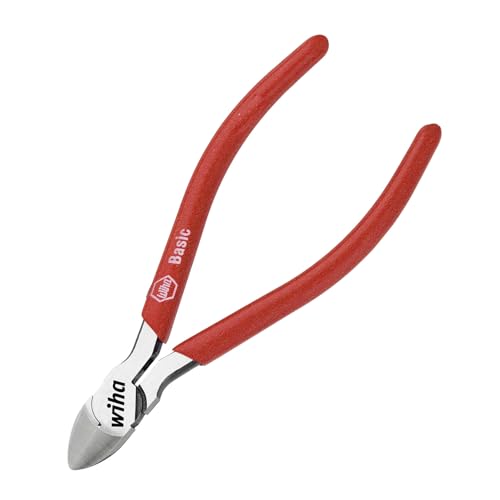 sopomarkt24 Feinmechaniker Seitenschneider Basic Zange Kabelschneider Drahtschneider Präzisionsschneider Mini Präzisions Zange Electronics Schneider für Kabelbinder & weiche Drähte 125mm Rot von sopomarkt24