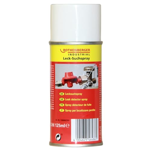 sopomarkt24 Lecksuchspray 125ml – Hochempfindliches Prüfspray zum Aufspüren von Leckagen an Gasflaschen, Gasleitungen, Schläuchen und Ventilen, neutral gegenüber brennbaren Gasen, DVGW geprüft von sopomarkt24