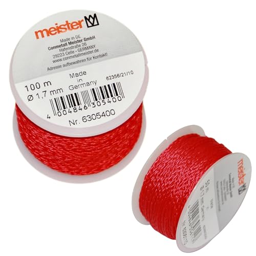 sopomarkt24 Maurerschnur 100m, Ø 1,7mm, Polyethylen geflochten, reißfest & flexibel, Signalfarbe rot, für Garten- & Baubereich, Pflastern, Mauern, Fliesen, auf Spule, langlebig, Made in Germany sopomarkt24 Maurerschnur 100m, Ø 1,7mm, Polyethylen geflochten, reißfest & flexibel, Signalfarbe rot, für Garten- & Baubereich, Pflastern, Mauern, Fliesen, auf Spule, langlebig, Made in Germany von sopomarkt24