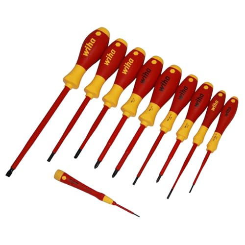 sopomarkt24 Schraubendreher Set VDE 10tlg. PH PZ Schlitz | Made in Germany | 1000V AC geprüft | Soft Finish Griff | SlimFix & PicoFinish | Chrom Vanadium Molybdän Stahl | Elektriker Werkzeug von sopomarkt24