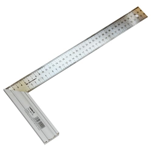 sopomarkt24 Schreinerwinkel mit Gehrung 400mm – Made in Germany, Alu-Anschlag, metrische Maßeinteilung beidseitig, präzise Messung für Holz- und Schreinerarbeiten, robust und langlebig von sopomarkt24