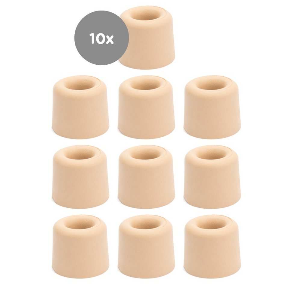 sossai® Türstopper Bodenstopper / Wandstopper NTS1 - ANKE (10 St), Farbe: Beige von sossai®