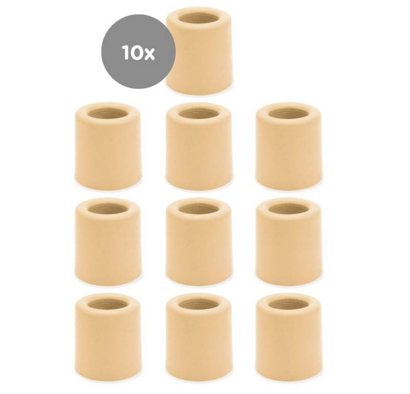 sossai® Türstopper Bodenstopper / Wandstopper NTS1 - ANKE 3 (10 St), Farbe: Beige von sossai®