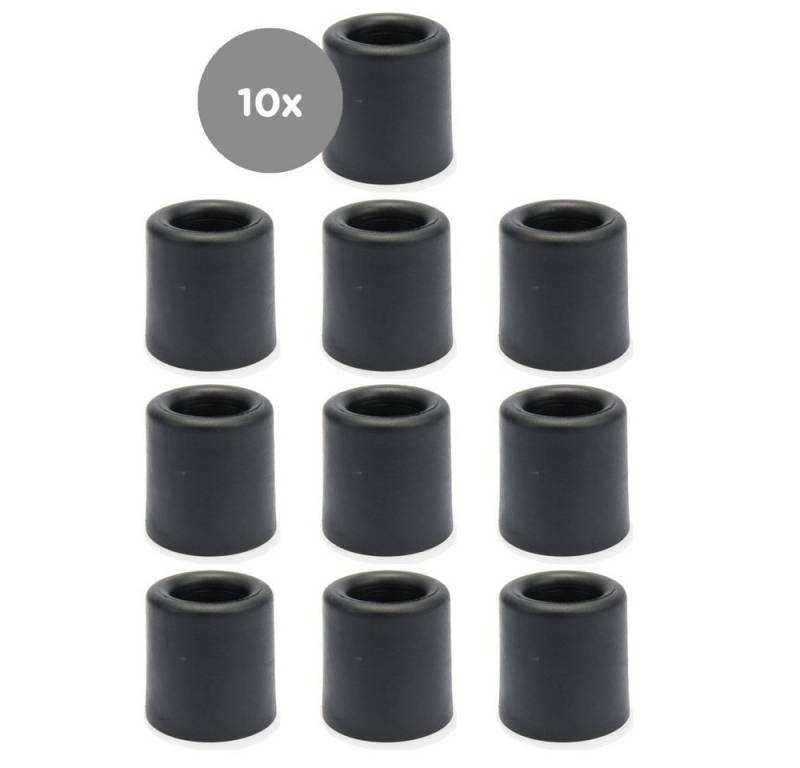 sossai® Türstopper Bodenstopper / Wandstopper NTS1 - ANKE 3 (10 St), Farbe: Schwarz von sossai®