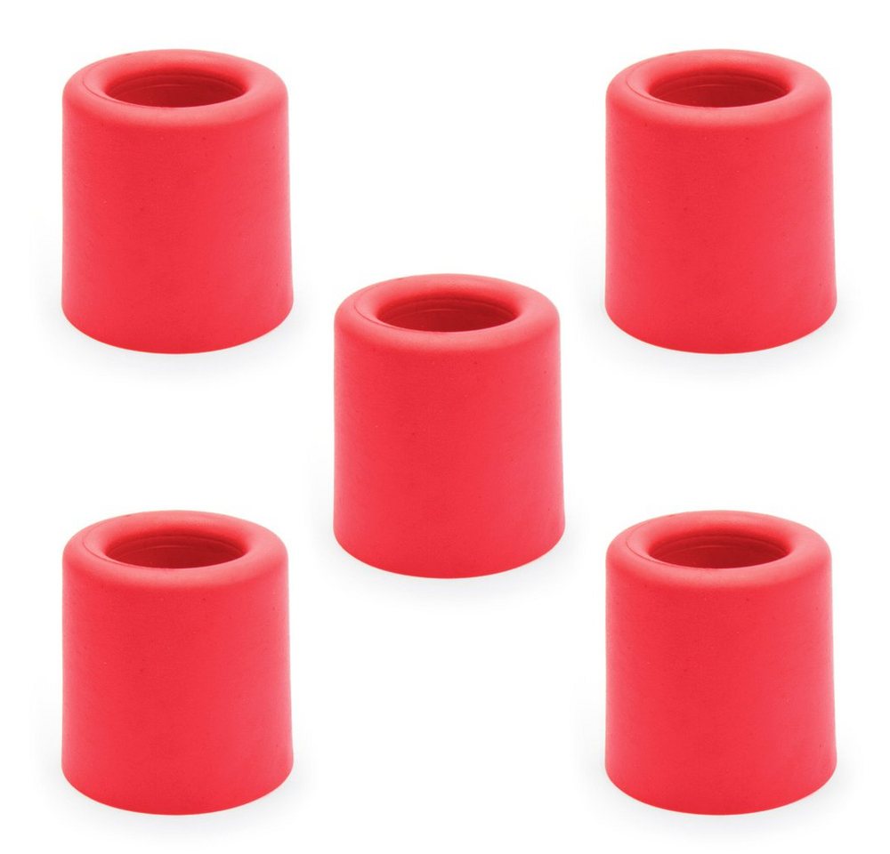 sossai® Türstopper Bodenstopper / Wandstopper NTS1 - ANKE 3 (5 St), Farbe: Rot von sossai®