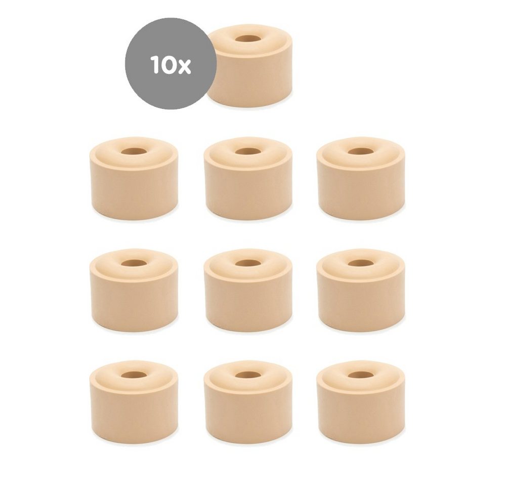 sossai® Türstopper Bodenstopper / Wandstopper NTS3 - JUPP (10 St), Farbe: Beige von sossai®