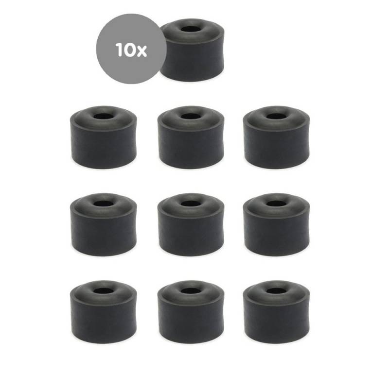 sossai® Türstopper Bodenstopper / Wandstopper NTS3 - JUPP (10 St), Farbe: Schwarz von sossai®
