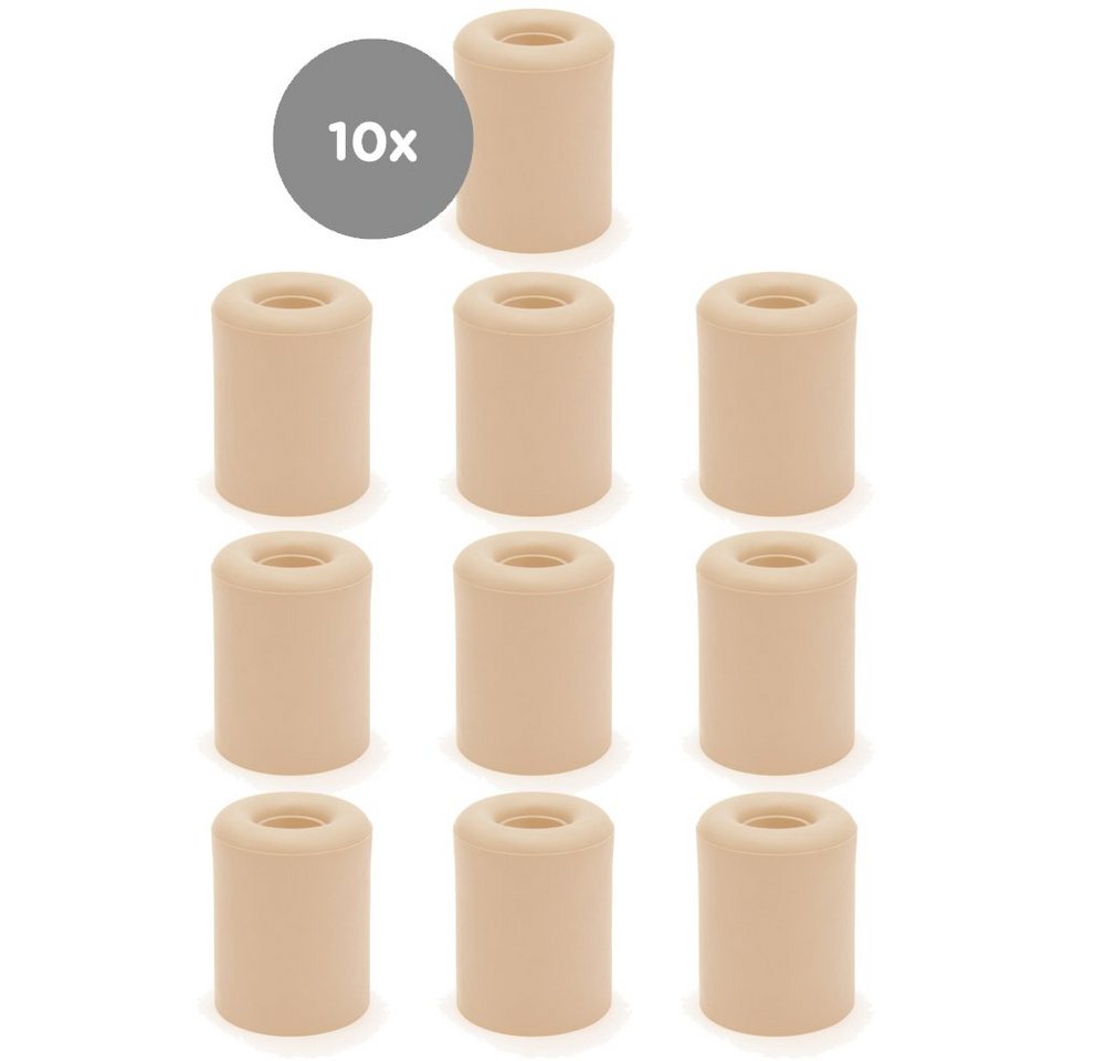 sossai® Türstopper Bodenstopper / Wandstopper NTS4 - RALF (10 St), Farbe: Beige von sossai®