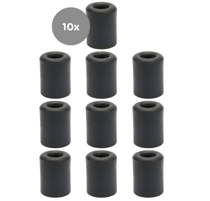 sossai® Türstopper Bodenstopper / Wandstopper NTS4 - RALF (10 St), Farbe: Schwarz von sossai®