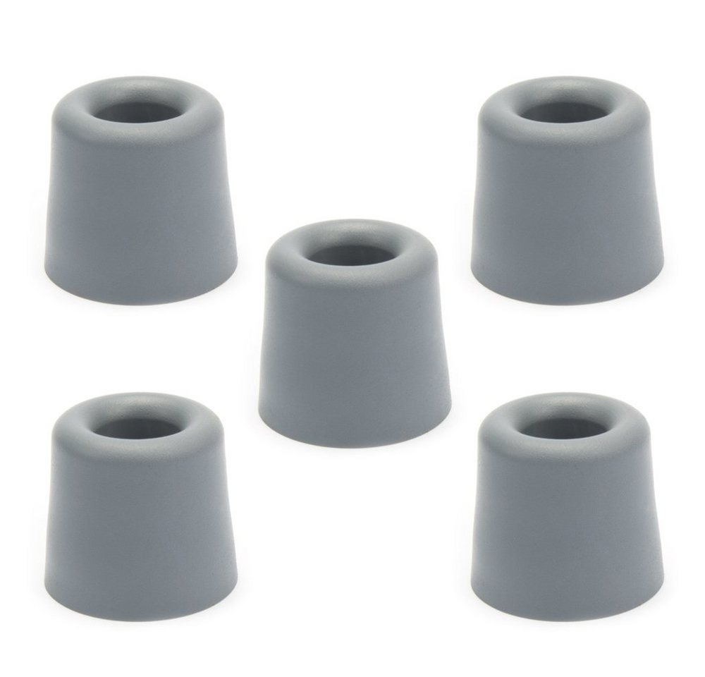 sossai® Türstopper Bodenstopper / Wandstopper NTS7 - CLASSIC (5 St), Farbe: Grau von sossai®