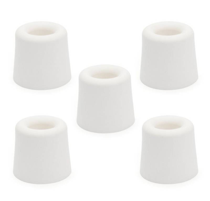 sossai® Türstopper Bodenstopper / Wandstopper NTS7 - CLASSIC (5 St), Farbe: Weiß von sossai®