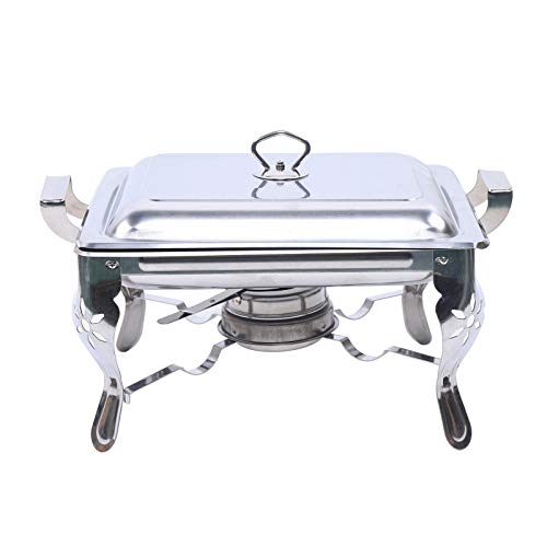 6L Speisewärmer, 21 * 26 * 26cm Edelstahl Warmhaltebehälter, Große Kapazität, Chafing Dish für Buffet und Catering 6L Speisewärmer, 21 * 26 * 26cm Edelstahl Warmhaltebehälter, Große Kapazität, Chafing Dish für Buffet und Catering von soudesileim