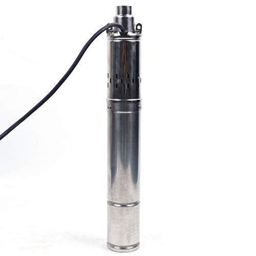 Soudesileim 3" Brunnenpumpe, 250w Screw 20m Kabel Sandresistente, Tiefbrunnenpumpe Mit 1600L/H| Max. Förderhöhe 80m, Schraubenpumpe Für Grundwasser Und Bewässerung (3 Zoll) von soudesileim