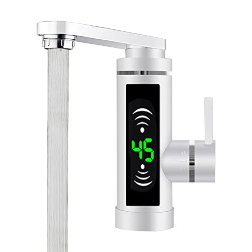 Soudesileim 3000W Elektro Wasserhahn Mit Durchlauferhitzer, Elektrischer Wasserhahn Mit Led Temperaturanzeige|Wassersparende Düse, 360° Rotation Küchenarmatur, Weiß Soudesileim 3000W Elektro Wasserhahn Mit Durchlauferhitzer, Elektrischer Wasserhahn Mit Led Temperaturanzeige|Wassersparende Düse, 360° Rotation Küchenarmatur, Weiß von soudesileim