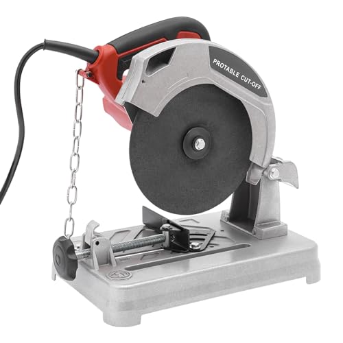 soudesileim 1200W Kappsäge mit Bodenplatte, Schnittdicke 0-50mm, Schneidewinkel 0-45°, Sägeblatt-Durchmesser 185mm, Elektrische Gehrungssäge, Kapp Zug und Gehrungssäge (Silber, Rot, Schwarz) von soudesileim