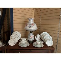 Royal Limoges Frankreich Blumenknochen Porzellan Geschirr Set von soulcollected