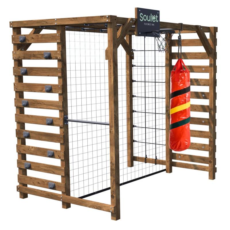 Soulet Holz-Kletterturm Olympic Odin 216 cm x 153 cm x 209 cm Braun FSC® von soulet