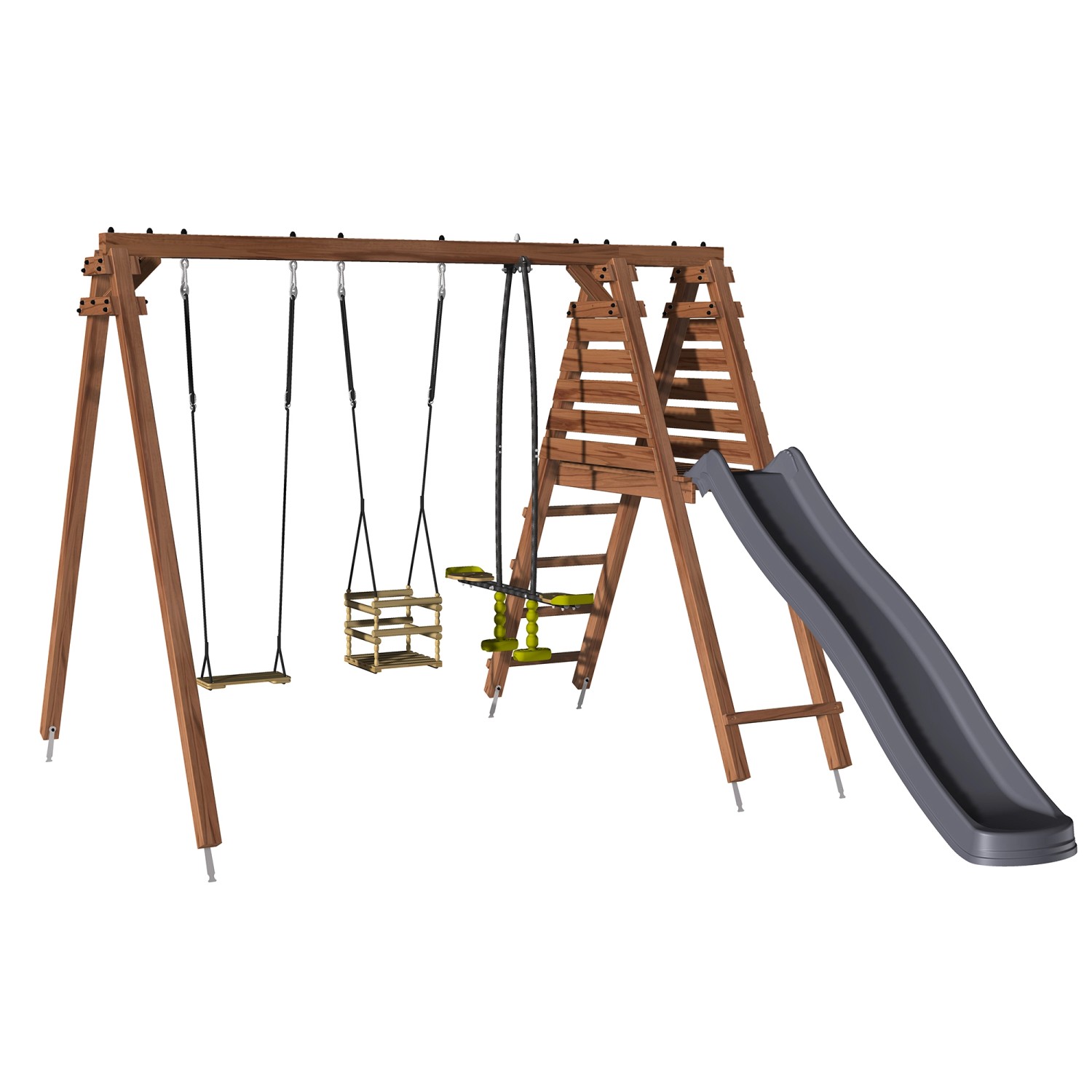 Soulet Holzschaukel Trefle 291 cm x 351 cm x 224 cm Soulet Holzschaukel Trefle 291 cm x 351 cm x 224 cm von soulet