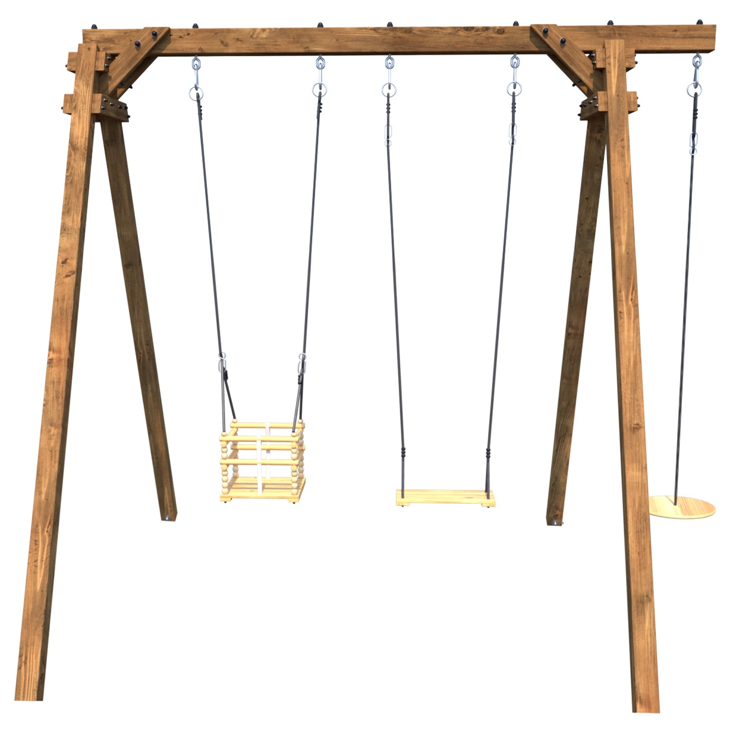 Soulet Holzschaukel Ulysse 240 cm x 207 cm x 224 cm Soulet Holzschaukel Ulysse 240 cm x 207 cm x 224 cm von soulet
