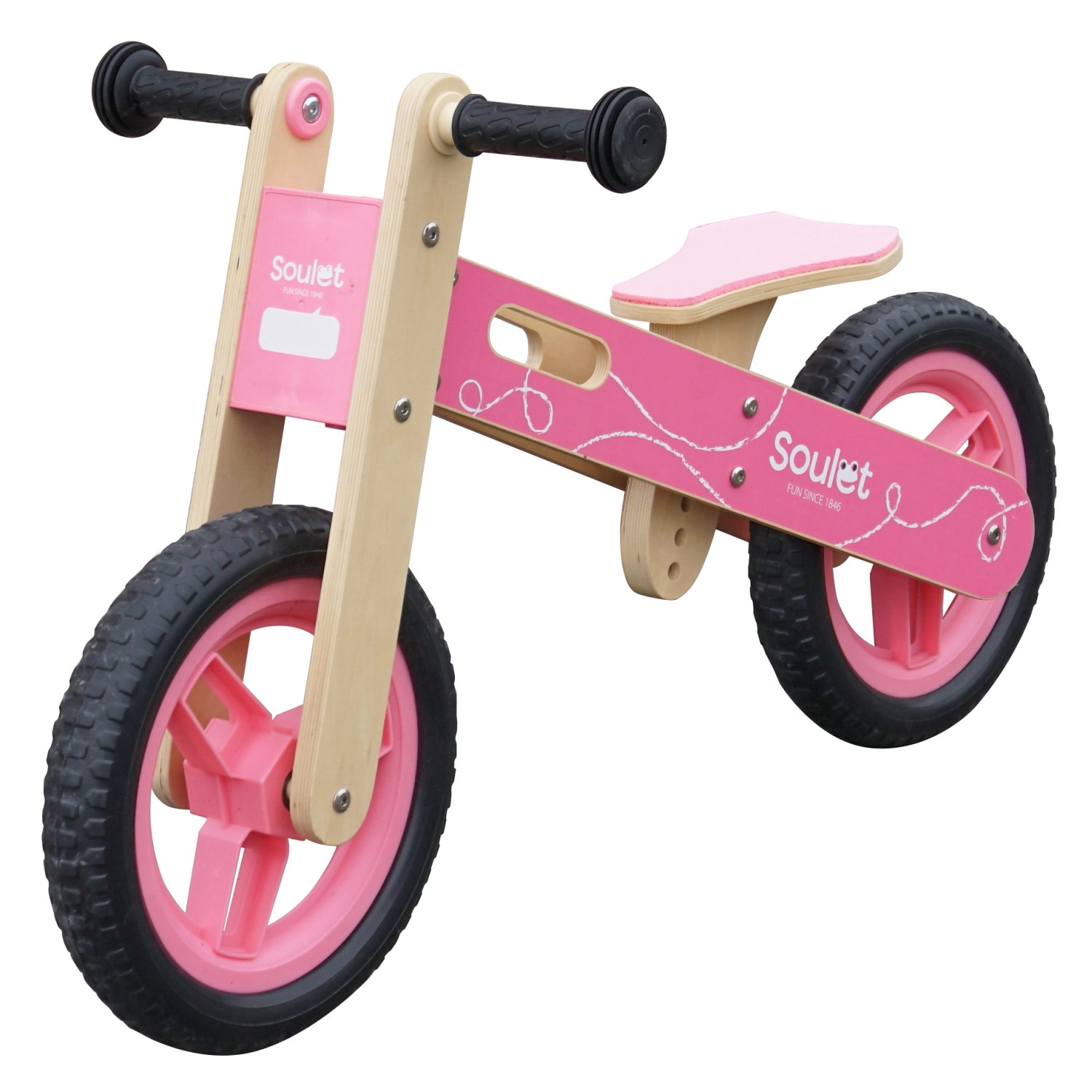 Soulet Kinder-Laufrad aus Holz Rosa FSC® von soulet