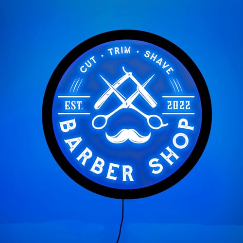 Barber Shop Neon Schild, Barber Neon Schild, Barber LED Schild, Barber Lichtschild, Barber Shop Dekor, Neon Schild Für Unternehmen, Barbershop Schild von soulglass