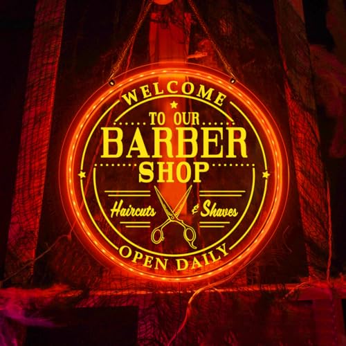 Barber Shop Neon Schild, Barber Shop LED Schild, Personalisiertes Barber Neon Schild, Barber Shop Lichtschild, Neon Schild Business, Barber Neon Wanddekoration von soulglass