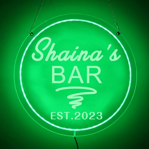 Benutzerdefinierte Bar Neonlicht | Neon Bar Schild Wanddekoration | Personalisierte Geschenke Mit LED Licht | Gravieren Sie Neonschild Home Bar Dekor | Schönen Tag Gute Stimmung von soulglass