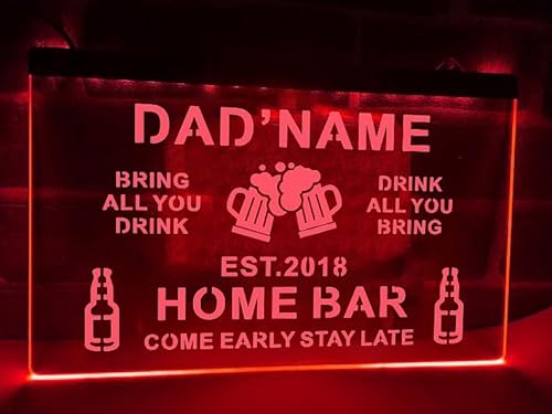 Home Bar Neon Schild, Home Bar Schild personalisiert, individuelles Home Bar Schild, individuelles Bar Neon Schild, individuelles Bar LED Schild, personalisiertes Bar Neon Schild von soulglass