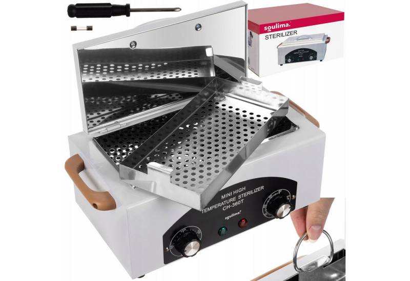 soulima Rasierer-Reinigungsstation Heißluftsterilisator Trockene Hitze Sterilisator 300W Desinfektion von soulima