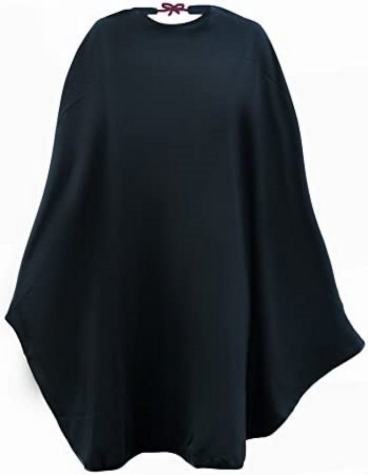 soulima Umhängeschürze Friseurumhang Barber Cape 144x100 cm Schwarz Salon Haareschneiden, (1-tlg), wasserabweisend wiederverwendbar von soulima