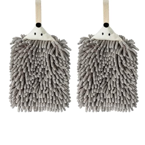 Soulnioi Küchenhandtücher, niedliche Tier-Geschirrtücher, Mikrofaser-Reinigungstuch, saugfähiger Waschlappen mit Aufhängeschlaufe für Küche und Bad – Igel, grau Soulnioi Küchenhandtücher, niedliche Tier-Geschirrtücher, Mikrofaser-Reinigungstuch, saugfähiger Waschlappen mit Aufhängeschlaufe für Küche und Bad – Igel, grau von soulnioi