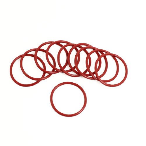 sourcing map 10 x Rot Gummi 45 mm x 3 mm x 39 mm Oil Sealing O-Ringe Dichtungen Unterlegscheiben de von uxcell