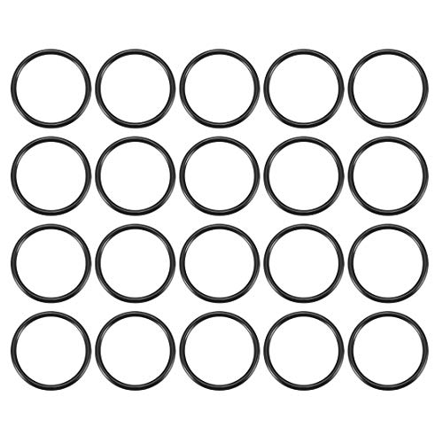 20 PCS 25 mm x 2 mm Mechanische Gummi Öl versiegelt O Ringe Dichtringe Unterlegscheiben de von uxcell