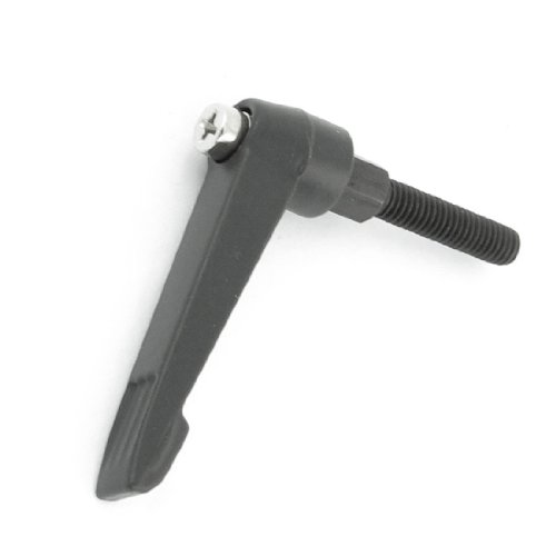 sourcing map M6 x 25mm Gewinde Klemmhebel Griff Handgriff verstellbarer Griff für Hebeldrehmaschine schwarz von uxcell