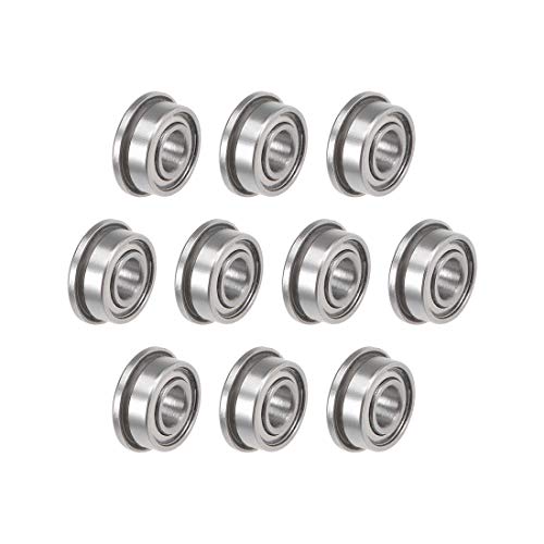 Sourcing Map F683ZZ Flansch-Kugellager 3 x 7 x 3 mm, geschirmtes Chrom-Stahllager 10 Stück von sourcing map