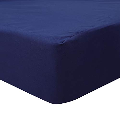 Sourcing Map Matratzenschoner, hypoallergen, wasserdicht, atmungsaktiv, Spannbettlaken, Bettbezug mit Gummizug, Vinyl-freie Matratzenumhüllung, blau, King - 152x203cm von sourcing map