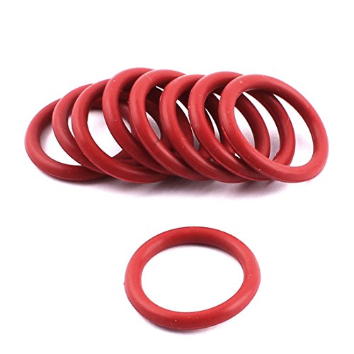 Sourcingmap O-Ring, Gummi, 24 x 18 x 3 mm, Rot, 10 Stück de von uxcell