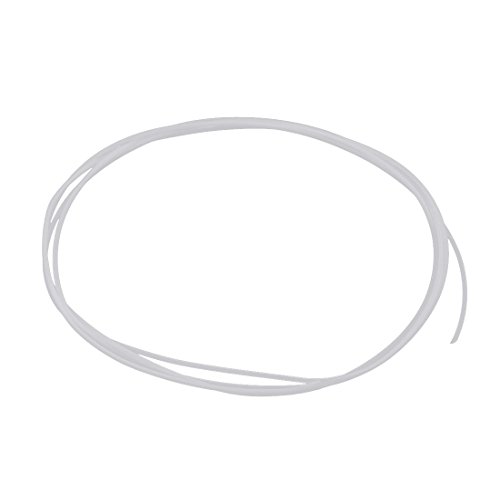 sourcing map 0,6 mm x 1 mm PTFE-Schlauch mit hoher Schmierfähigkeit 2 Meter 6,6 ft für die Elektronik von uxcell