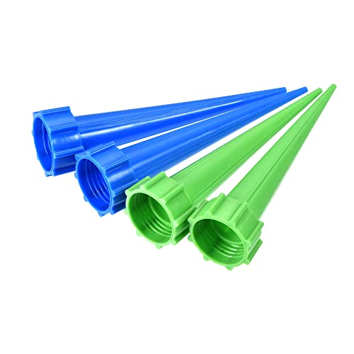sourcing map 1 Set Automatische Pflanzenspitze Plastik Selbstbewässerungssystem Tropfbewässerung Kits für Inner außen Topf Blau Grün 12in von sourcing map